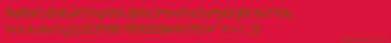 Шрифт RHCAS    – коричневые шрифты на красном фоне