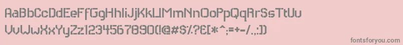 RHCAS    Font – Gray Fonts on Pink Background