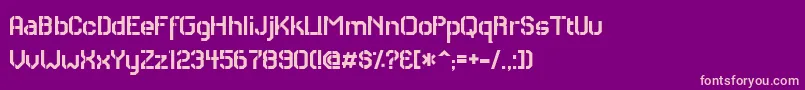 RHCAS    Font – Pink Fonts on Purple Background