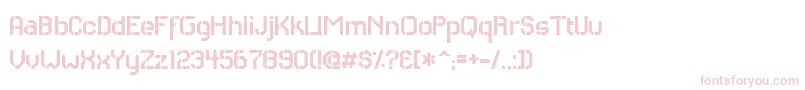 フォントRHCAS    – 白い背景にピンクのフォント