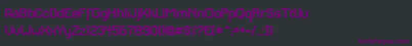 RHCAS    Font – Purple Fonts on Black Background