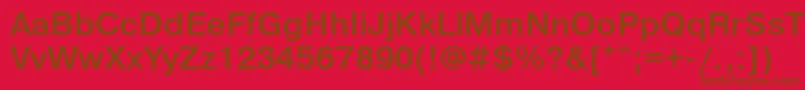 PragmaticalightattBold Font – Brown Fonts on Red Background