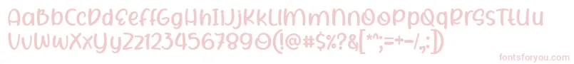 Fonte Rhigen Font by 7NTypes – fontes rosa em um fundo branco