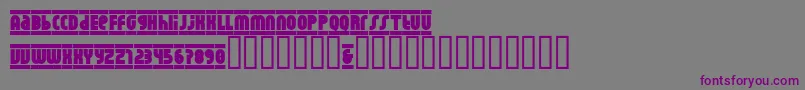 Rhino Luz Font – Purple Fonts on Gray Background