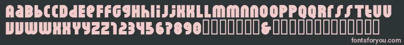 Rhino Pata Font – Pink Fonts on Black Background