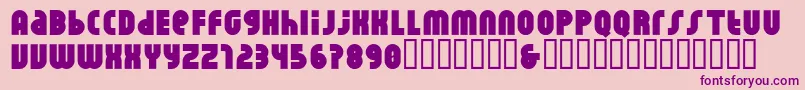 Rhino Pata Font – Purple Fonts on Pink Background