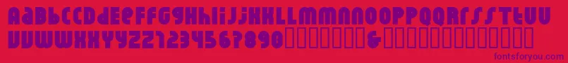 Rhino Pata Font – Purple Fonts on Red Background