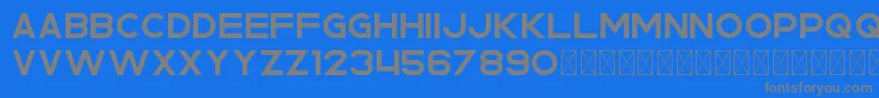 Rhino PersonalUse Font – Gray Fonts on Blue Background