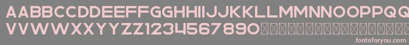 Rhino PersonalUse-Schriftart – Rosa Schriften auf grauem Hintergrund