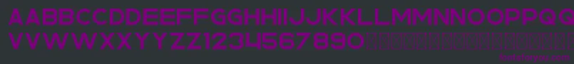 Шрифт Rhino PersonalUse – фиолетовые шрифты на чёрном фоне