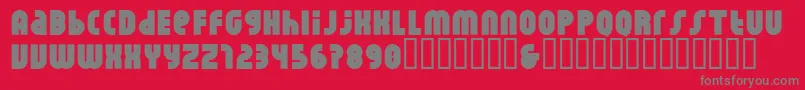 Rhino Ponta Font – Gray Fonts on Red Background