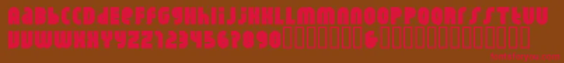 Rhino Ponta Font – Red Fonts on Brown Background