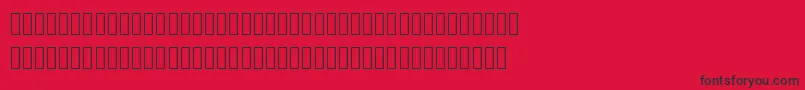 Mplus2cLightJpKana Font – Black Fonts on Red Background
