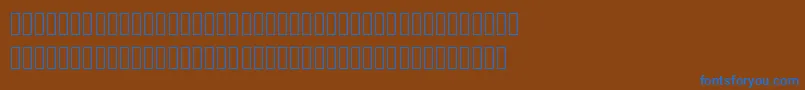 Mplus2cLightJpKana Font – Blue Fonts on Brown Background