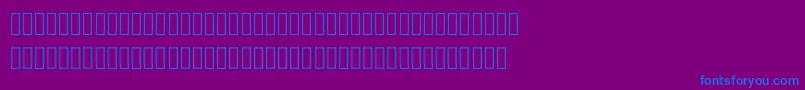 Fonte Mplus2cLightJpKana – fontes azuis em um fundo violeta