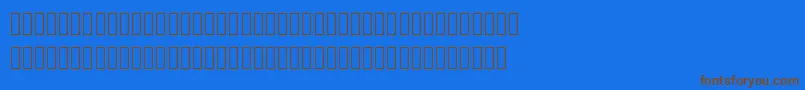 Mplus2cLightJpKana Font – Brown Fonts on Blue Background