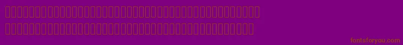 Шрифт Mplus2cLightJpKana – коричневые шрифты на фиолетовом фоне