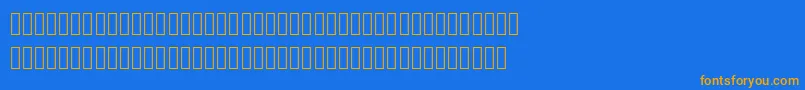 Mplus2cLightJpKana Font – Orange Fonts on Blue Background