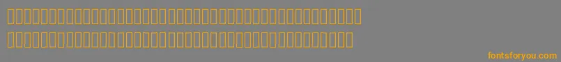 Mplus2cLightJpKana Font – Orange Fonts on Gray Background