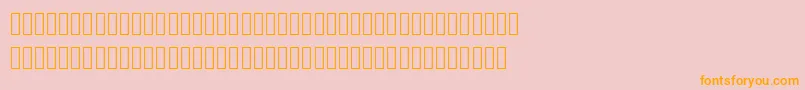 Mplus2cLightJpKana Font – Orange Fonts on Pink Background