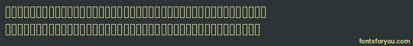 Mplus2cLightJpKana Font – Yellow Fonts on Black Background