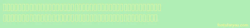 Mplus2cLightJpKana Font – Yellow Fonts on Green Background