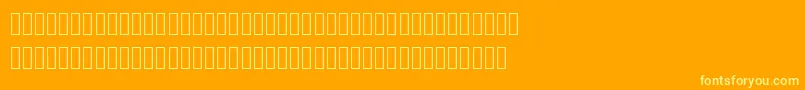 Mplus2cLightJpKana Font – Yellow Fonts on Orange Background