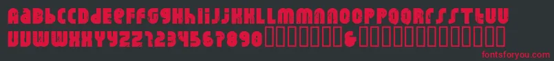 Rhino Raja Font – Red Fonts on Black Background