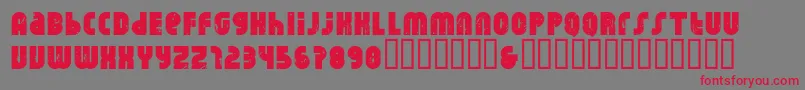 Rhino Raja Font – Red Fonts on Gray Background