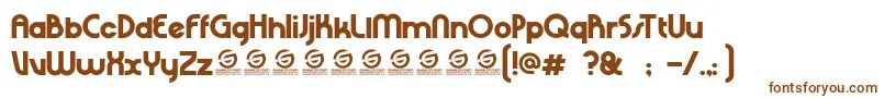Шрифт RHINO SANS PERSONAL USE – коричневые шрифты на белом фоне