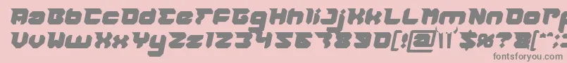 fuente RHINOCEROS Break THE Wall Bold Italic – Fuentes Grises Sobre Fondo Rosa