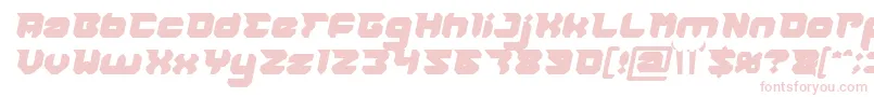 RHINOCEROS Break THE Wall Bold Italic Font – Pink Fonts on White Background