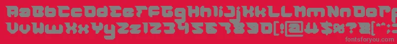 RHINOCEROS Break THE Wall Bold Font – Gray Fonts on Red Background