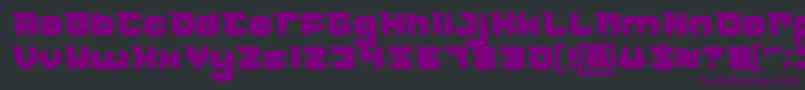 Fonte RHINOCEROS Break THE Wall Bold – fontes roxas em um fundo preto