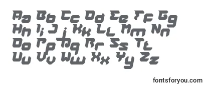 Schriftart RHINOCEROS Break THE Wall Italic