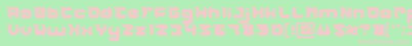 RHINOCEROS Break THE Wall Font – Pink Fonts on Green Background