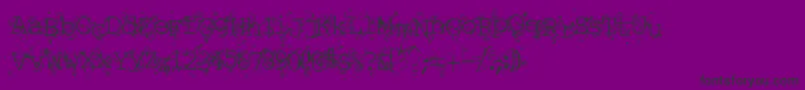 Liqun-Schriftart – Schwarze Schriften auf violettem Hintergrund