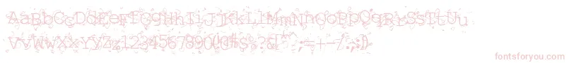 Шрифт Liqun – розовые шрифты