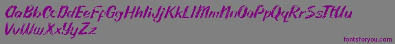 Rhodyn Chalk-Schriftart – Violette Schriften auf grauem Hintergrund