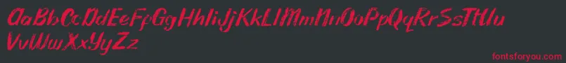 Rhodyn Chalk Font – Red Fonts on Black Background