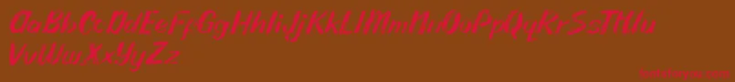 Rhodyn Chalk Font – Red Fonts on Brown Background