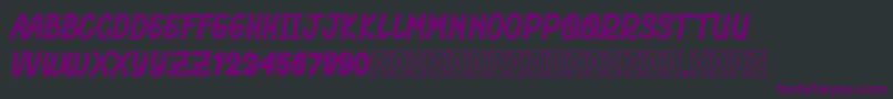 RhomeliaStrip Font – Purple Fonts on Black Background