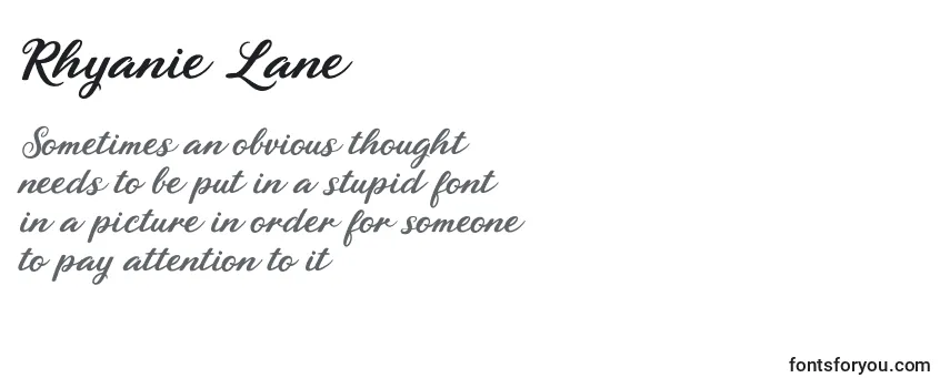 Rhyanie Lane-fontti