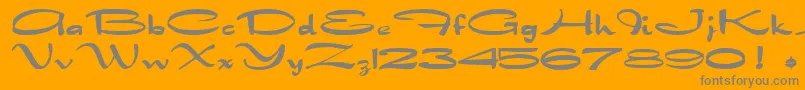 DragonwickBold-Schriftart – Graue Schriften auf orangefarbenem Hintergrund