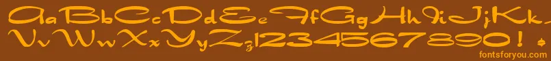 Подробнее о шрифте DragonwickBold Шрифт DragonwickBold – оранжевые шрифты на коричневом фоне