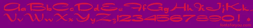 fuente DragonwickBold – Fuentes Rojas Sobre Fondo Morado