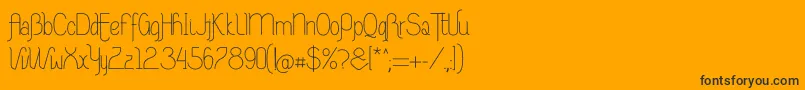 RiasAltasRibadeoLGtipos Nor Font – Black Fonts on Orange Background