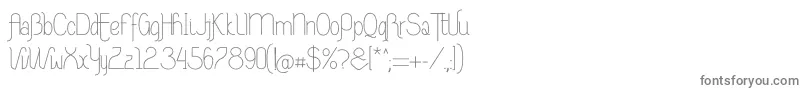 RiasAltasRibadeoLGtipos Nor-Schriftart – Graue Schriften auf weißem Hintergrund