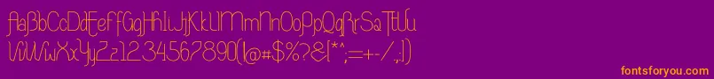 RiasAltasRibadeoLGtipos Nor Font – Orange Fonts on Purple Background