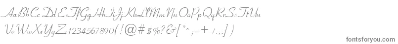 フォントribbon – 白い背景に灰色の文字